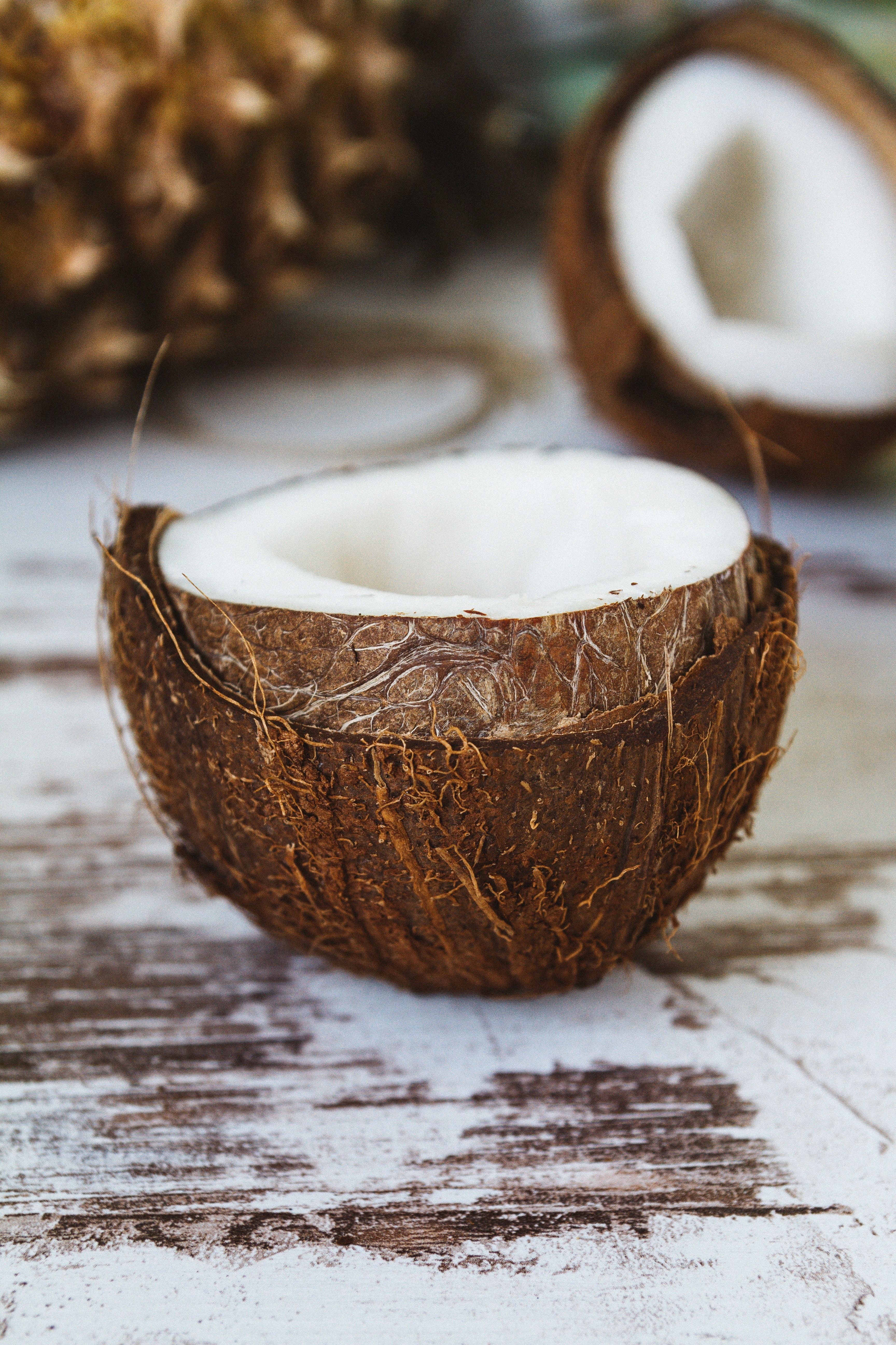 coconut hairmask while social distancing