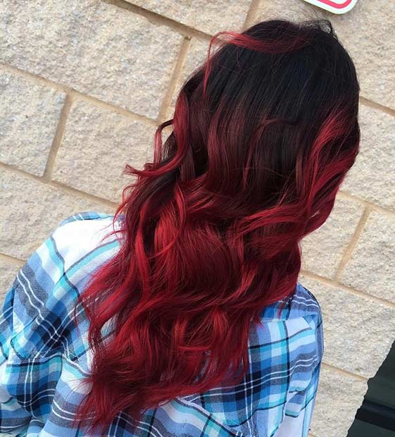 How to Create Red Ombre Hair